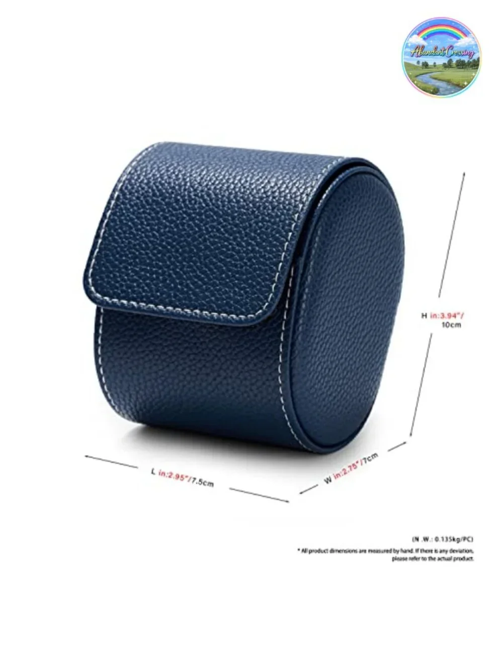 Luxury Leather Travel Watch Case Single Watch Box Portable Jewelry Storage Roll